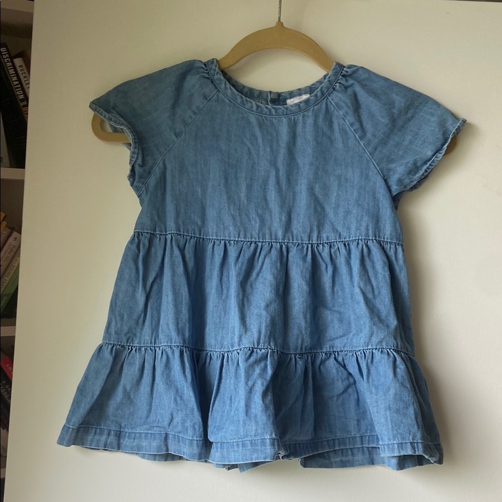 Hanna Andersson Chambray Tiered Top